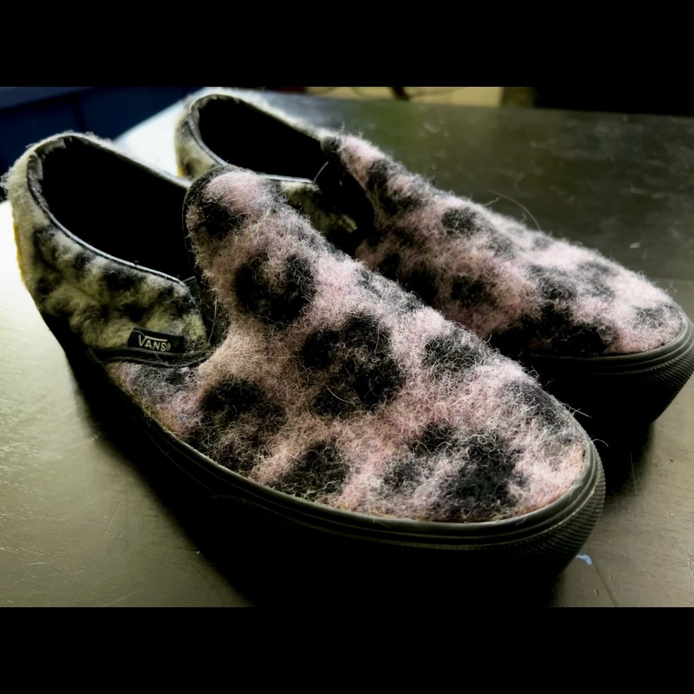 Van’s, purple, grey, blk & orange cheetah print, Rare, M 7.5, W 9, EUR 4…, NWOT